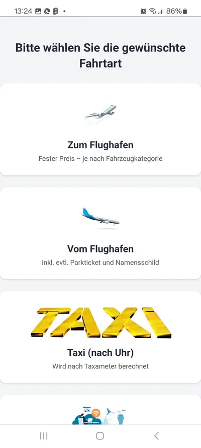 Customer app screenshot